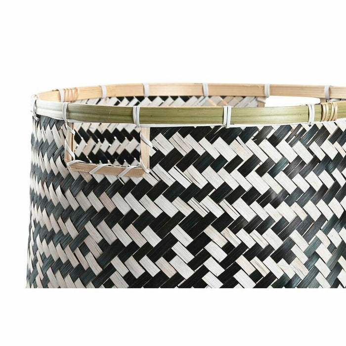 Set de Coșuri DKD Home Decor Colonial Bambus (40 x 40 x 39 cm)