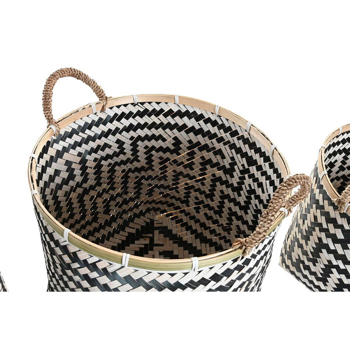 Set de Coșuri DKD Home Decor Bambus 40 x 40 x 44 cm