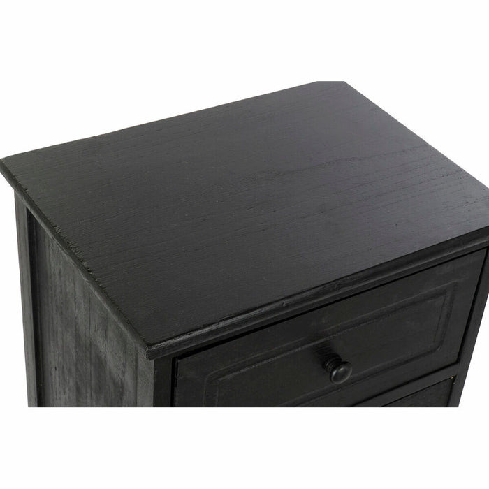 Dulap cu Sertare DKD Home Decor Negru Natural Lemn Lemn de paulownia Vintage 40 x 30 x 70,5 cm