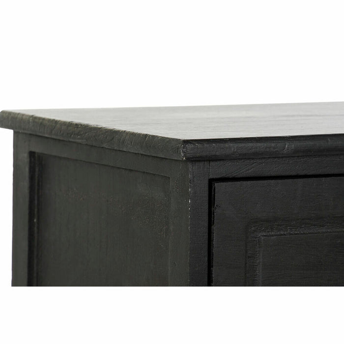 Dulap cu Sertare DKD Home Decor Negru Natural Lemn Lemn de paulownia Vintage 40 x 30 x 70,5 cm
