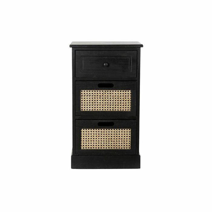 Dulap cu Sertare DKD Home Decor Negru Natural Lemn Lemn de paulownia Vintage 40 x 30 x 70,5 cm