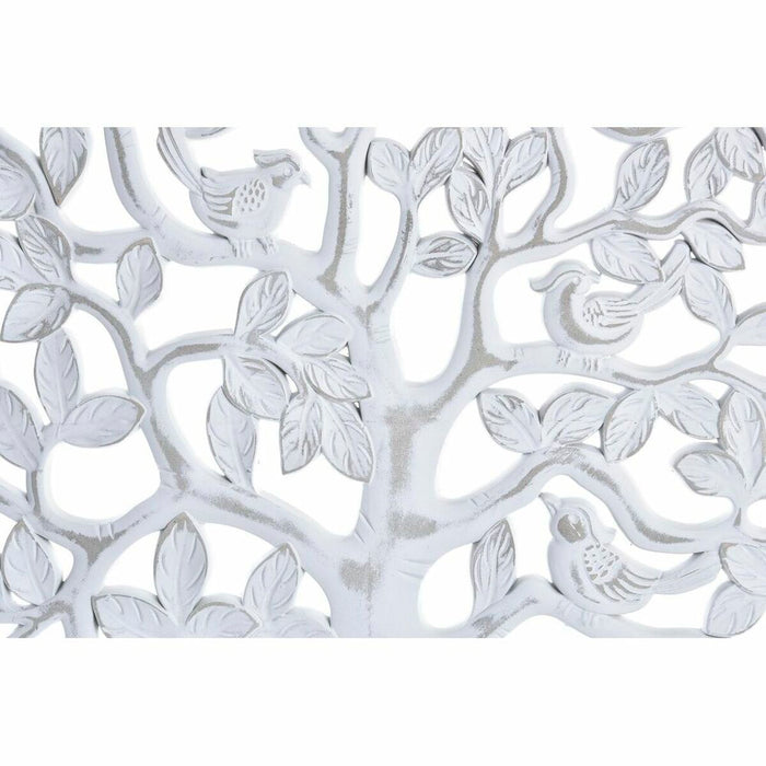 Decorațiune de Perete DKD Home Decor Copac MDF Alb (80 x 2 x 80 cm)