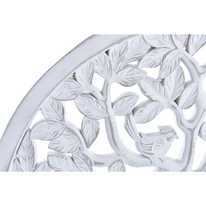 Decorațiune de Perete DKD Home Decor Copac MDF Alb (80 x 2 x 80 cm)