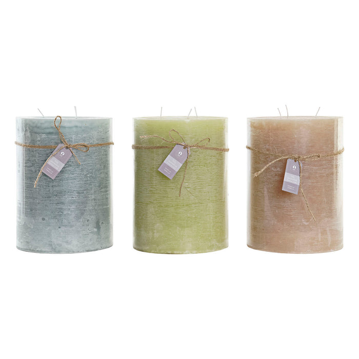 Lumânare DKD Home Decor Vanilie Ceară (3) (3 Piese)