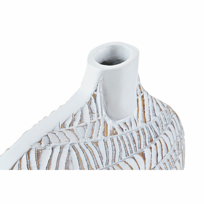 Vază DKD Home Decor 27 x 11 x 31 cm Alb Rășină Modern