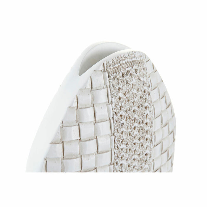 Vază DKD Home Decor 18 x 8 x 36 cm Alb Rășină Modern