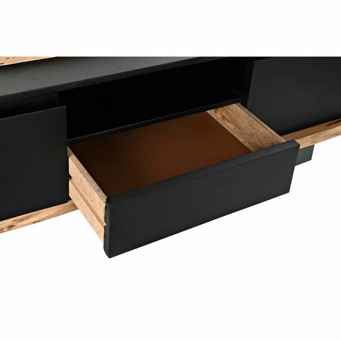 Mobilă TV DKD Home Decor Negru 145 x 45 x 50 cm Maro Lemn de mango