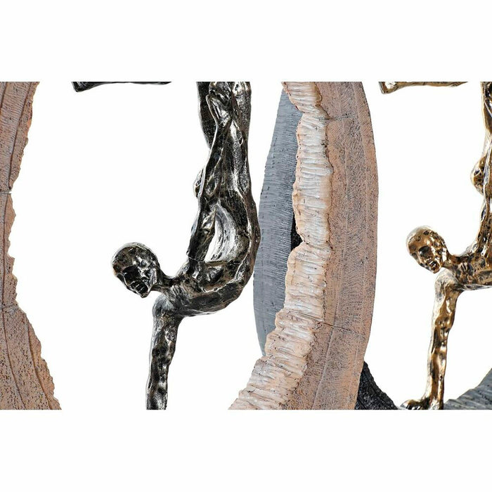 Figură Decorativă DKD Home Decor 24 x 8 x 36 cm Negru Auriu* (2 Unități)