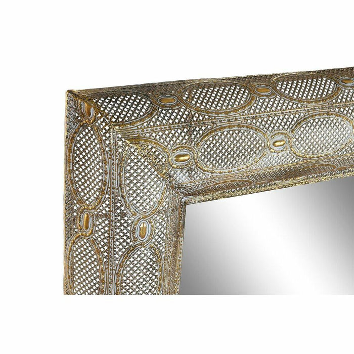 Oglindă de perete DKD Home Decor Auriu* Metal Geam Arab 81 x 7 x 125 cm