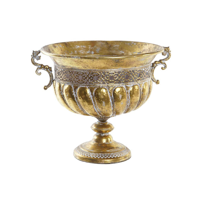 Ghiveci DKD Home Decor Aurie Pahar Decorativă Metal (42,5 x 38,5 x 36,5 cm)