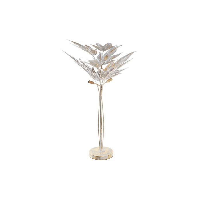 Lampă cu Picior DKD Home Decor Gri Metal Tropical Frunza a unei plante (51 x 51 x 87 cm)