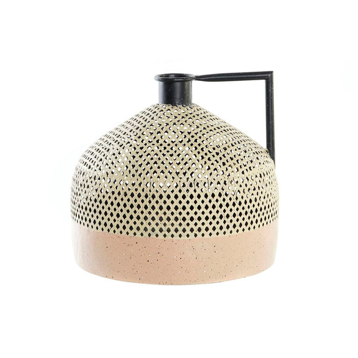 Vază DKD Home Decor 31 x 31 x 28 cm Negru Metal Maro