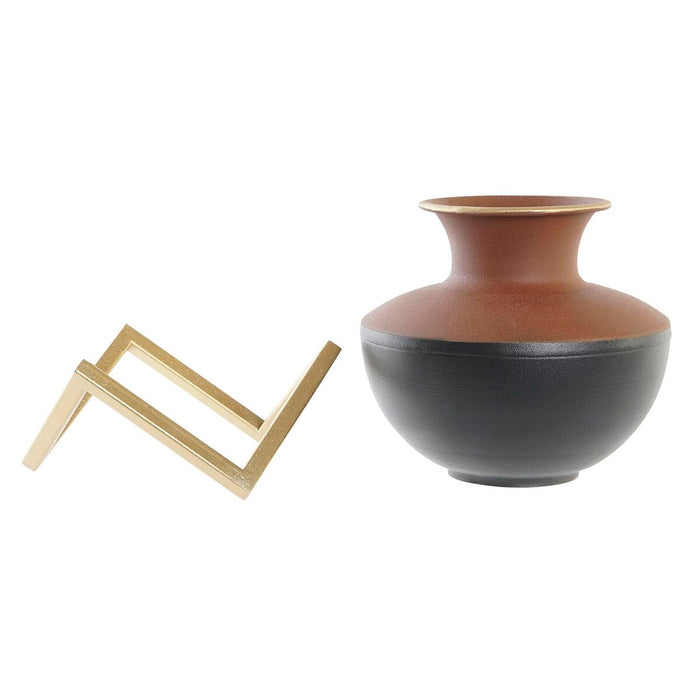 Vază DKD Home Decor Multicolor Metal Modern 17 x 16 x 17 cm