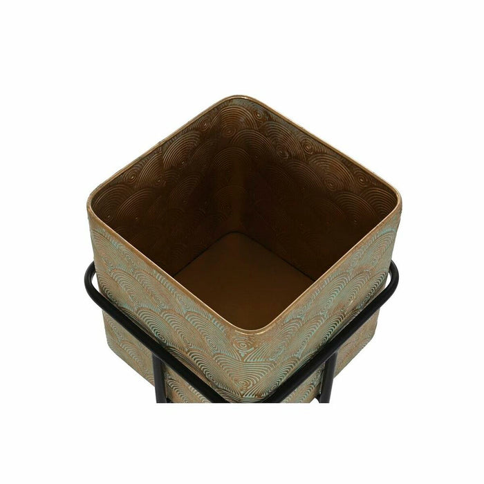 Set de jardiniere DKD Home Decor Metal 34 x 34 x 76 cm (2 Unități)