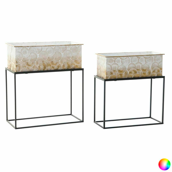 Set de jardiniere DKD Home Decor 53,5 x 26 x 60 cm Metal (2 Unități)