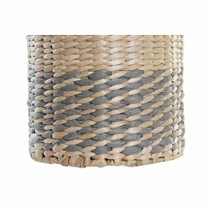 Vază DKD Home Decor Fibră Natural Gri (20 x 20 x 60 cm)