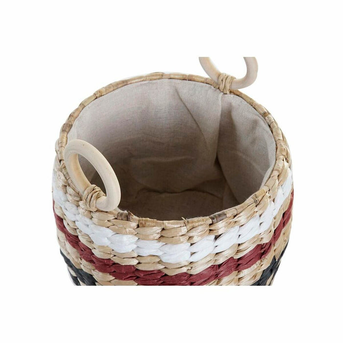 Set de Coșuri DKD Home Decor Fibră naturală (30 x 30 x 25 cm)