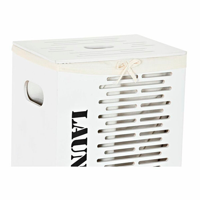 Set de Coșuri DKD Home Decor Alb Negru Bej Lemn MDF 40 x 30 x 56 cm (5 Piese) (5 Unități)
