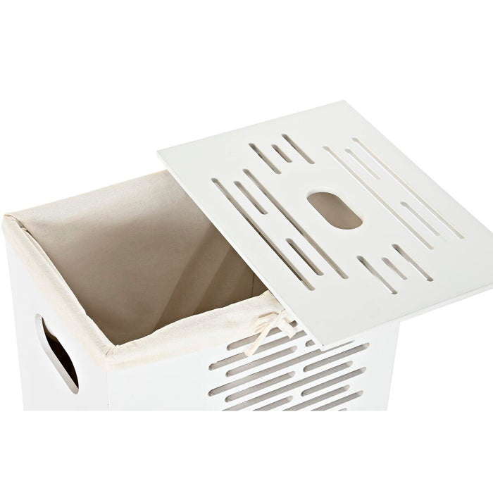 Set de Coșuri DKD Home Decor Alb Negru Bej Lemn MDF 40 x 30 x 56 cm (5 Piese) (5 Unități)