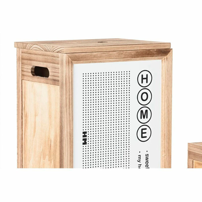 Coș pentru rufe murdare DKD Home Decor Natural Lemn de paulownia (40 x 30 x 55 cm) (5 Piese)