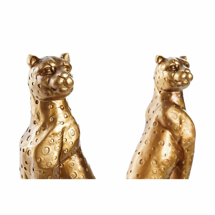 Zarážka DKD Home Decor Leopard Rășină Colonial (16 x 11 x 33 cm)