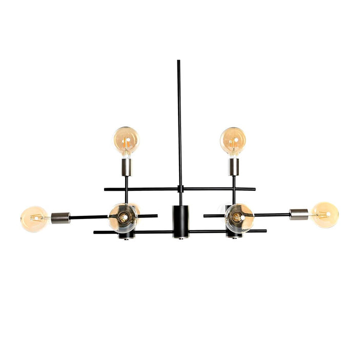 Lustră DKD Home Decor 87 x 18 x 28 cm Negru Metal