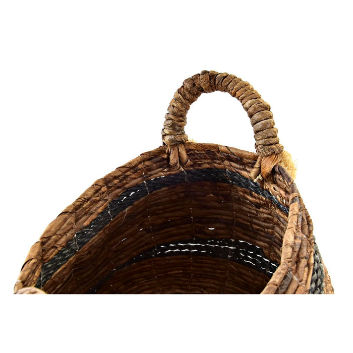 Set de Coșuri DKD Home Decor Colonial Fibră (31 x 31 x 33 cm)