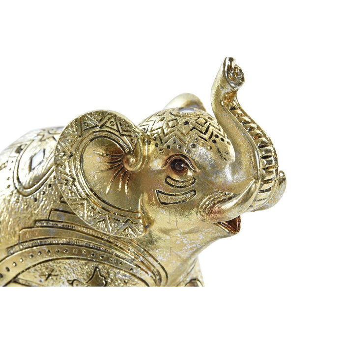 Figură Decorativă DKD Home Decor Auriu* Elefant Colonial 13 x 6 x 13 cm