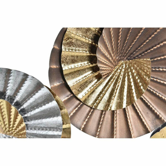 Decorațiune de Perete DKD Home Decor Metal Multicolor Oriental Spirale (104 x 4,5 x 43 cm)