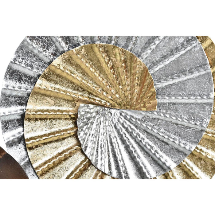 Decorațiune de Perete DKD Home Decor Metal Multicolor Oriental Spirale (104 x 4,5 x 43 cm)