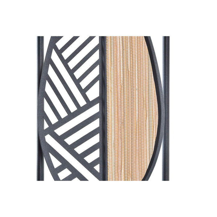 Decorațiune de Perete DKD Home Decor Maro Negru Modern Frunza a unei plante 81 x 4 x 102 cm