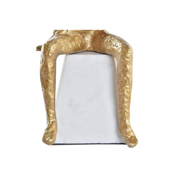 Figură Decorativă DKD Home Decor 11 x 12 x 28 cm Argintiu Negru Alb Bărbați (2 Unități)