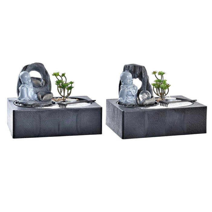 Fântână de Grădină DKD Home Decor 29 x 21 x 22 cm Rășină Oriental (2 Unități)