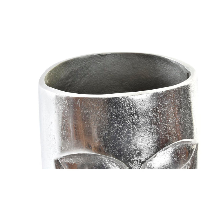 Vază DKD Home Decor Față Argintiu Aluminiu Modern (17 x 16 x 36 cm)