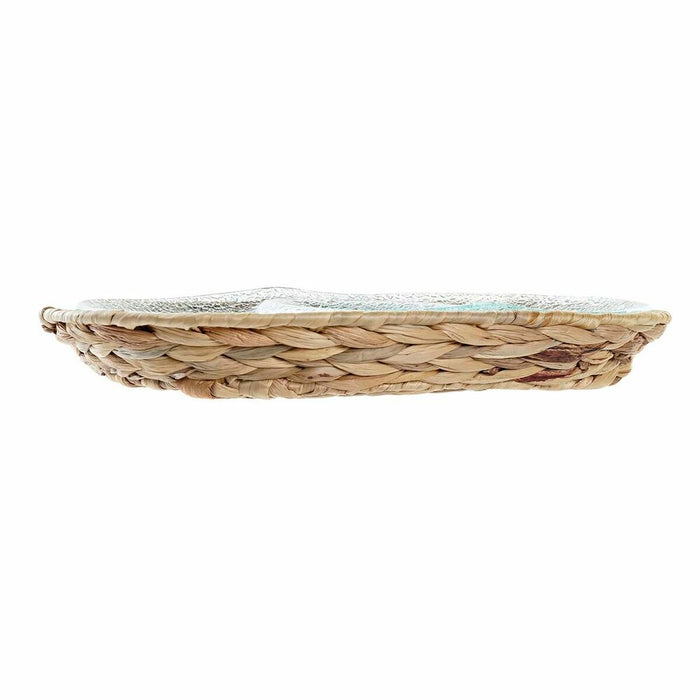 Tavă pentru gustari DKD Home Decor 38 x 25 x 4 cm Geam Natural Transparent
