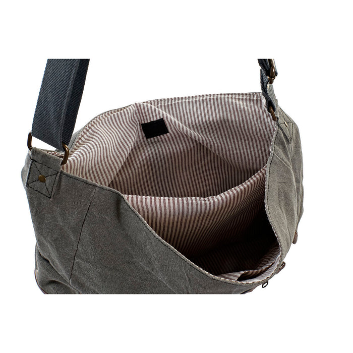 Geantă de Umăr DKD Home Decor Bicicletă 48 x 10 x 37 cm Gri Maro