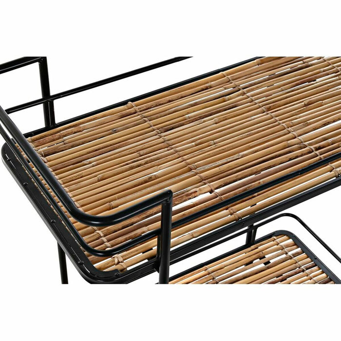 Servírovací vozík DKD Home Decor Negru Natural Metal 68 x 37,5 x 70,5 cm