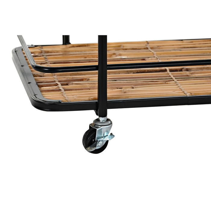 Servírovací vozík DKD Home Decor Negru Natural Metal 68 x 37,5 x 70,5 cm