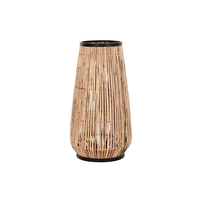 Vază DKD Home Decor Natural Negru Metal Ratan 38 x 38 x 73 cm