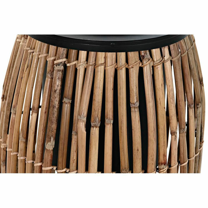 Ghiveci DKD Home Decor Natural Negru Metal Ratan (31 x 31 x 55 cm)