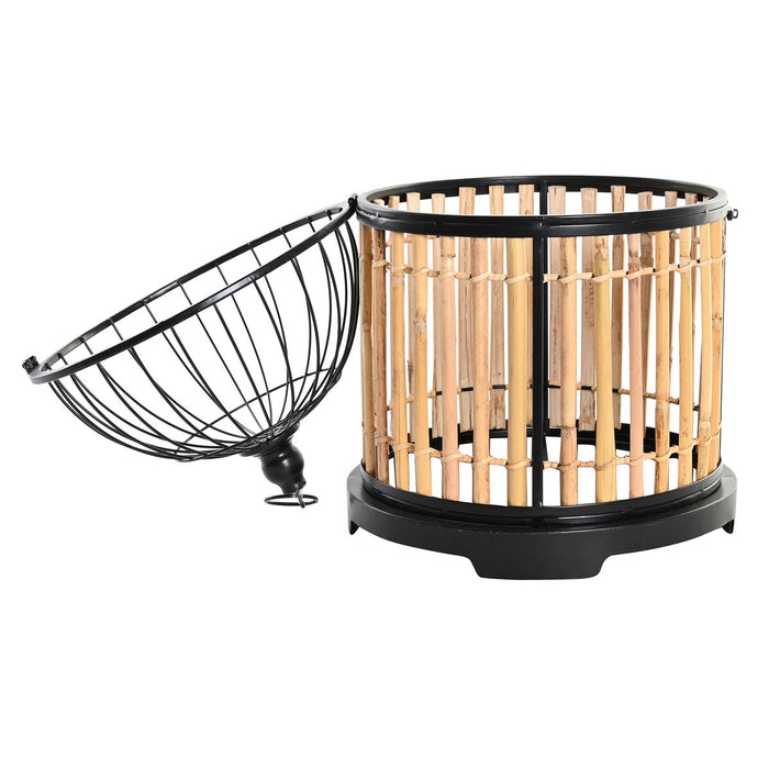 Cușcă decorativă DKD Home Decor Natural 38 x 38 x 61,6 cm (3 Piese)