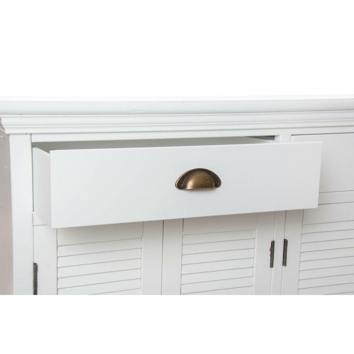Servantă DKD Home Decor   Alb Portocaliu Lemn Plastic 160 x 41 x 83 cm