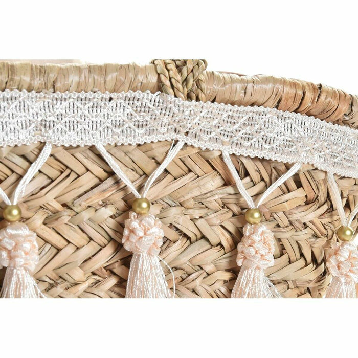 Geantă DKD Home Decor Alb Multicolor Natural Metal 59 x 16 x 30 cm