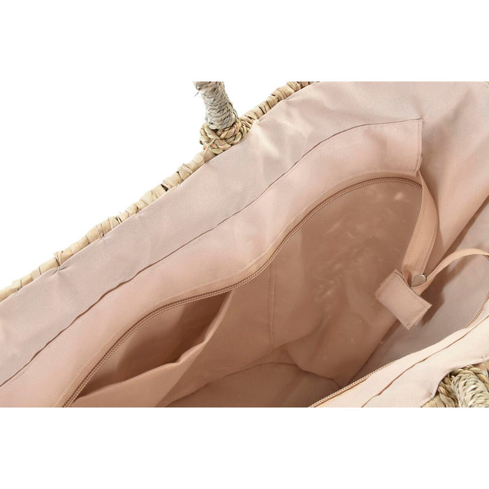 Geantă DKD Home Decor Alb Multicolor Natural Metal 59 x 16 x 30 cm