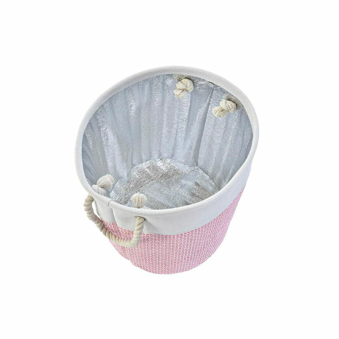 Set de Coșuri DKD Home Decor Poliester 40 x 40 x 49 cm (2 Unități)