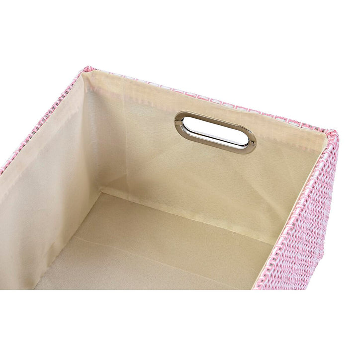 Set de Coșuri DKD Home Decor 40,5 x 27,5 x 18 cm Poliester (2 Unități)