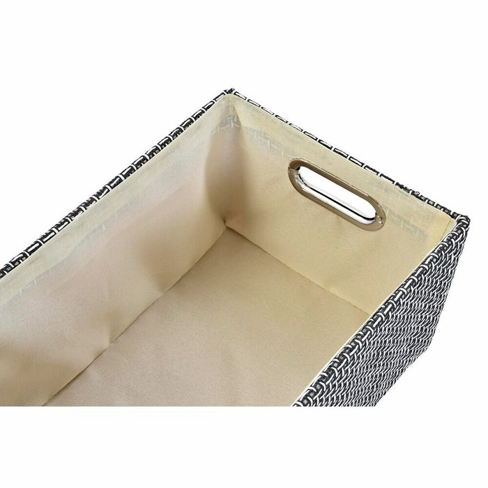 Set de Coșuri DKD Home Decor 40,5 x 28 x 18 cm Poliester (2 Unități)