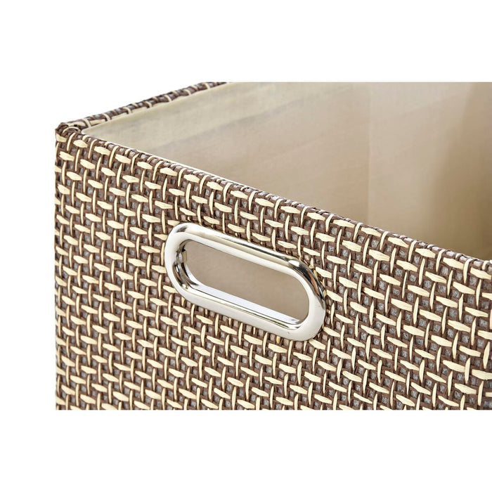 Set de Coșuri DKD Home Decor 40,5 x 28 x 18 cm Poliester (2 Unități)