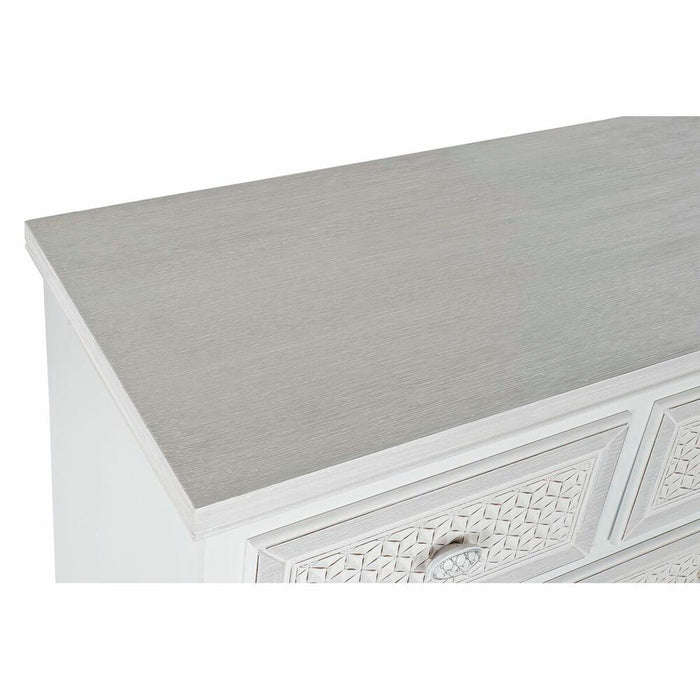 Comodă DKD Home Decor Bej Lemn Alb Lemn MDF (80 x 40 x 105 cm)
