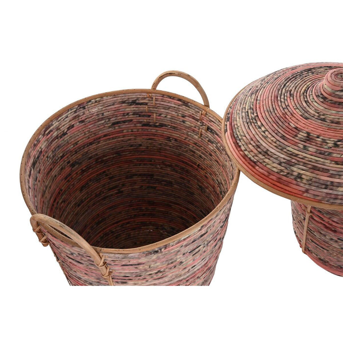 Set de Coșuri DKD Home Decor Ratan (51 x 51 x 67 cm)